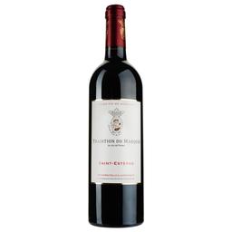 Вино Tradition du Marquis by Leo de Prades AOP Saint-Estephe 2017, червоне, сухе, 0,75 л