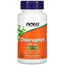 Хлорофилл Now Chlorophyll 100 мг 90 капсул