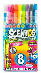 Набор ароматных восковых карандашей для рисования Scentos Радуга, 8 цветов (41102)