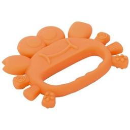 Прорезыватель силиконовый Baboo Crab, 4+мес., оранжевый (6-108)