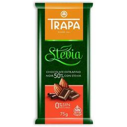 Шоколад черный Trapa Stevia, 75 г
