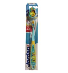 Дитяча зубна щітка Jordan Step 3, 6 - 9 років, м'яка, жовтий з бірюзовим
