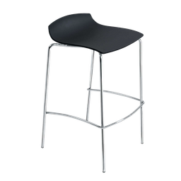 Барний стілець Papatya X-Treme BSS, матовий чорний (4823052300845)
