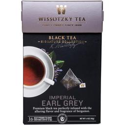 Чай черный Wissotzky Tea Imper Earl Grey с ароматом бергамота, 40 г (16 шт. по 2,5 г) (568738)