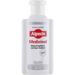 Тоник для кожи головы Alpecin Medicinal Silver, для нейтрализации желтизны седых волос, 200 мл