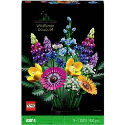 Конструктор LEGO Icons Botanical Wildflower Bouquet, 939 деталей (10313)