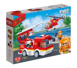 Конструктор BanBao Пожежники Пожежне авто та гелікоптер, 353 елементів (7126)