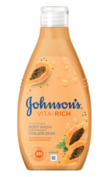 Гель для душу Johnson’s Body Care Vita Rich Пом’якшуючий з екстрактом папайї, 250 мл