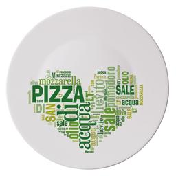 Блюдо для піци Bormioli Rocco Ronda I Love Green, 33 см (419320F77321752)