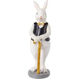 Фігурка декоративна Lefard Кролик з тростиною, 5,5x5,5x15 см (192-242)