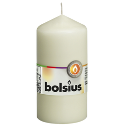Свічка Bolsius стовпчик, 12х6 см, кремовий (390105)