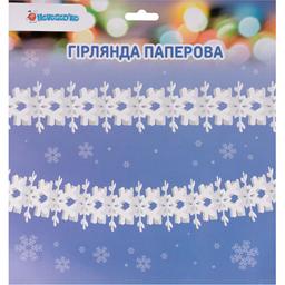 Гірлянда паперова Novogod'ko Сніжинки 3D 4 м біла (974715)