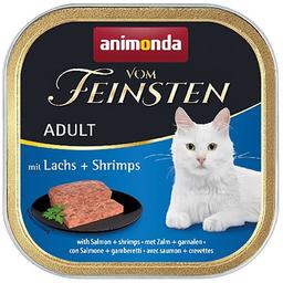 Влажный корм для кошек Animonda Vom Feinsten Adult with Salmon + Shrimps, с лососем и креветками, 100 г