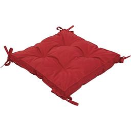 Подушка на стул Lotus Optima с завязками, 40х40х5 см, красный (svt-2000022234979)