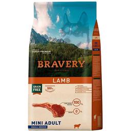Сухий корм для дорослих собак дрібних порід Bravery Lamb Mini Adult, з ягням, 2 кг