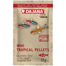 Корм Dajana Mini Tropical Pellets для мальков и мелких рыб в пелетах 15 г