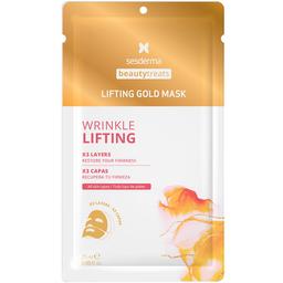 Маска для лица Sesderma Beauty Treats Lifting Gold Mask, подтягивающая, трехслойная 25 мл
