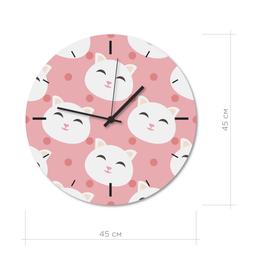 Настінний годинник Art-Life Collection, 45x45 см, рожевий (1 Pvh 23 45x45)