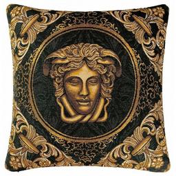 Наволочка Прованс Arte di lusso-1, 45х45 см, чорний із золотим (25633)