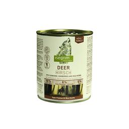 Влажный корм для взрослых собак Isegrim Adult Deer with Sunchoke, Cowberries, Wild Herbs Оленина с топинамбуром, брусникой и травами, 800 г