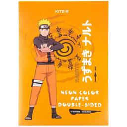 Папір кольоровий Kite Naruto неоновий А4 10 аркушів 5 кольорів (NR23-252)