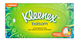 Серветки Kleenex Balsam в коробці, 72 шт.