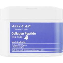 Набір масок для обличчя Mary & May Collagen Peptide Vital Mask, з колагеном і пептидами, 30 шт.