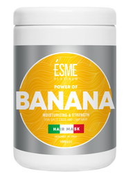 Маска Esme Platinum Banana с экстрактом банана, для секущихся и ослабленных волос, 1000 мл