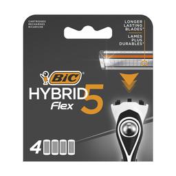 Змінні картриджі для гоління BIC Hybrid 5 Flex, 4 шт.