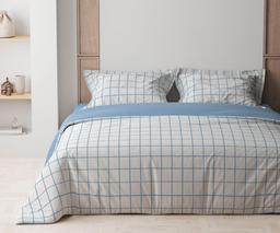 Комплект постельного белья ТЕП Happy Sleep Blue Check двуспальный голубой с белым (2-03795_25204)