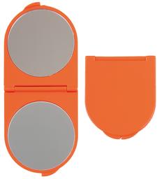 Зеркало карманное Titania двустороннее 14x6 см оранжевое (1545 L оранж)