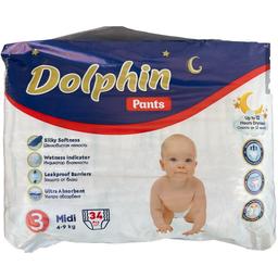 Підгузки-трусики дитячі Dolphin Dolphin Pants Midi 3 (4-9 кг) 34 шт.