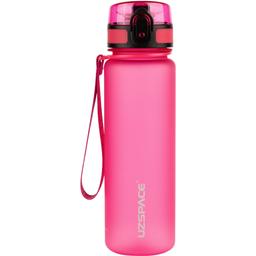 Пляшка для води UZspace Colorful Frosted, 500 мл, рожевий (3026)