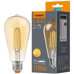 Світлодіодна лампа LED Videx Filament ST64FA 10W E27 2200K бронза (VL-ST64FA-10272)