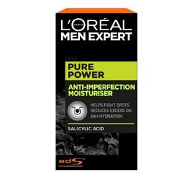 Крем для обличчя L'Oreal Paris Men Expert Pure Power Anti-Imperfection Moisturiser Зволожуючий, 50 мл