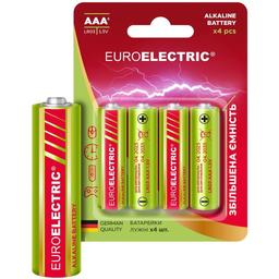 Батарейки Euroelectric AAA LR03 1,5V PE, 4 шт.