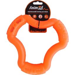 Игрушка для собак AnimAll Fun AGrizZzly Кольцо шестисторонное оранжевая 20 см