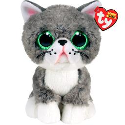 М'яка іграшка TY Beanie Boos Сірий котик Fergus, 15 см (36581)