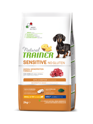 Монопротеиновый сухой корм для собак Natural Trainer Dog Sensitive Adult Mini, ягненок, 2 кг