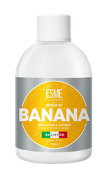 Шампунь Esme Platinum Banana с экстрактом банана, для секущихся и ослабленных волос, 1000 мл