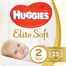 Подгузники Huggies Elite Soft 2 (4-6 кг), 25 шт.