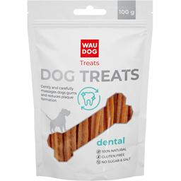 Ласощі для собак Waudog Treats Стоматологічна паличка зі смаком гарбуза 100 г
