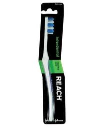 Зубная щетка Reach Interdental жесткая, белый с синим