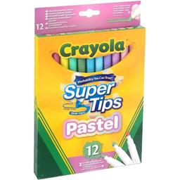 Набір фломастерів Crayola SuperTips washable пастельні кольори 12 шт. (58-7515)