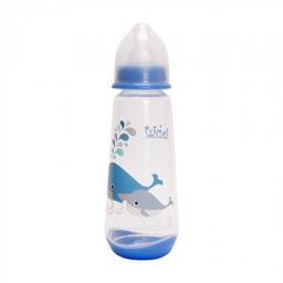 Бутылочка для кормления Lindo, с силиконовой соской, 250 мл, голубой (LI 112 гол)