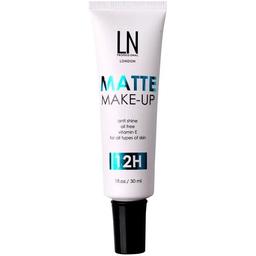 Матуючий тональний крем для обличчя LN Professional 12H Matt Make-Up відтінок 02, 30 мл