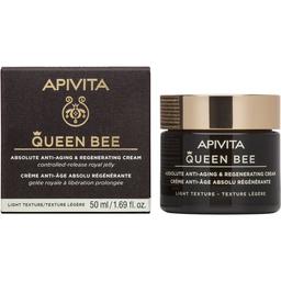 Крем легкої текстури Apivita Queen Bee для комплексної антивікової та регенеруючої дії, 50 мл
