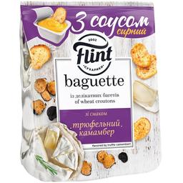 Сухарики Flint Baguette Трюфельний камамбер із сирним соусом 70 г (918053)