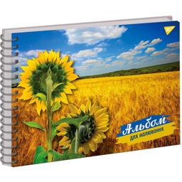 Альбом для малювання Yes Ukraine sunflowers Пшеничне поле, А4, 30 аркушів (130538)
