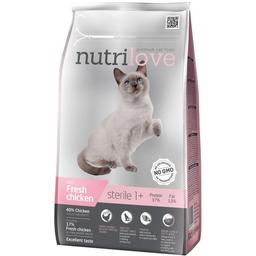 Сухий корм для стерилізованих котів Nutrilove зі свіжою куркою 1.4 кг